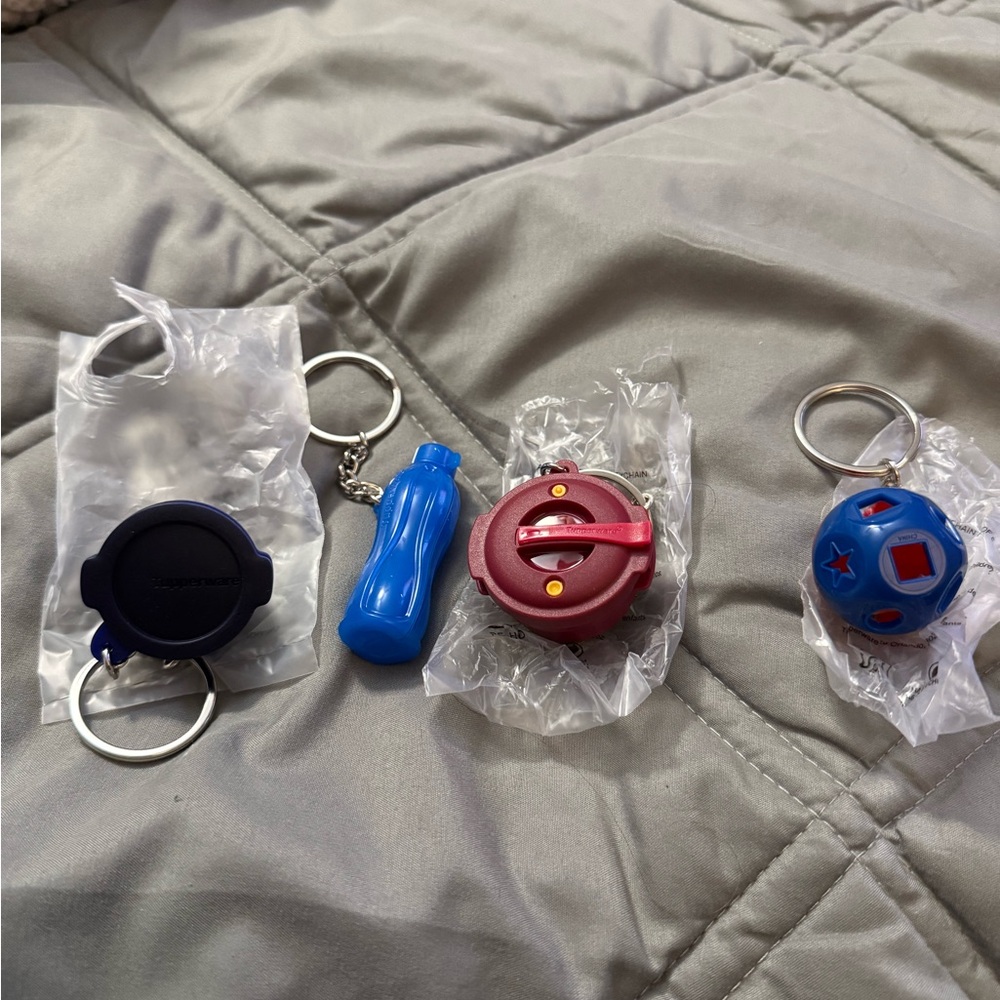 Tupperware key chain lot